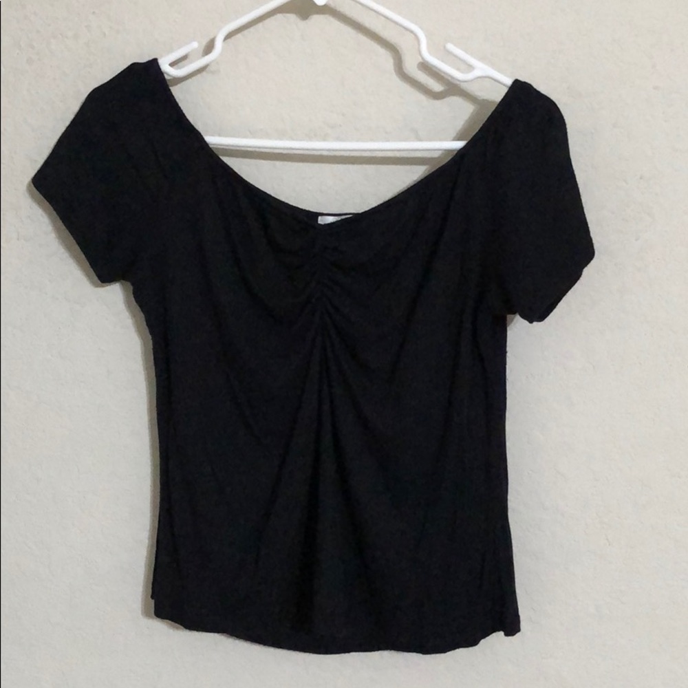BP- off the shoulder black top- large